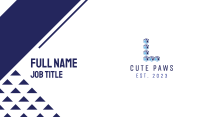 Blue Cube L Business Card Design
