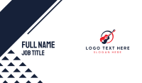 Red Blue Guitar Business Card