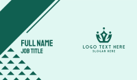 Green Simple Tiara  Business Card