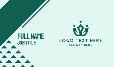 Green Simple Tiara  Business Card Image Preview