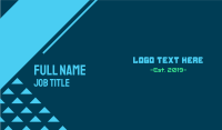 Gaming & Technology Text Font Business Card Design