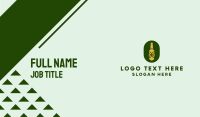 Organic Beer Bottle  Business Card Design