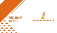 Orange Leaning Tower of Pisa  Business Card