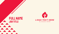 Red Flame Airline Business Card