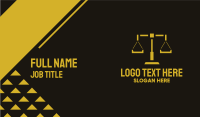 Legal Scales Business Card Design