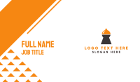 Food Keyhole Lock Business Card Design