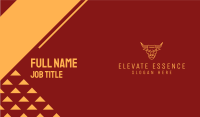 Golden Angry Ox  Business Card