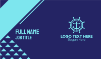 Ship Marine Helm Anchor Business Card Design