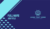 Ship Marine Helm Anchor Business Card