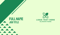 Green Eco Leaves Business Card