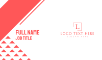Classic Serif Letter N Business Card Design
