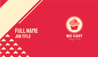 Sweet Cherry Cupcake Business Card