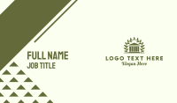 Green Laurel Museum Business Card Design