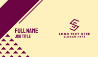 Maroon Business Card example 3