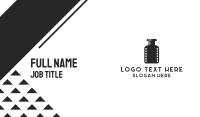 Film Bottle Business Card Design