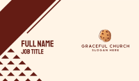 Chocolate Chip Cookie Biscuit Business Card