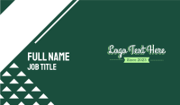 Green Magical Text Business Card