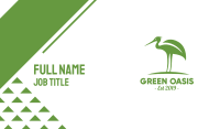 Green Stork Business Card Image Preview