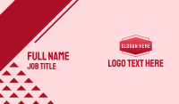 Supplies Banner Wordmark Business Card Design