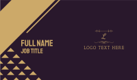 Luxury Gold Letter Business Card Design