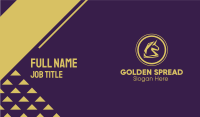 Elegant Golden Unicorn Business Card Image Preview