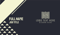 Letter S & H Business Card Design