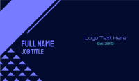 Neon Technology Font Text Business Card Design