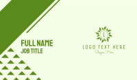 Nature Leaf Lettermark Business Card