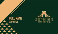 Golden Business Card example 1