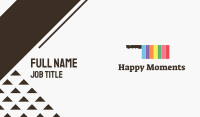 Rainbow Cleaver Knife Business Card Image Preview