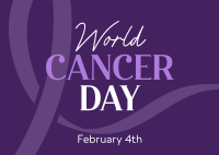 World Cancer Day Awareness Postcard
