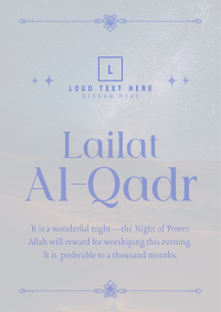 Peaceful Lailat Al-Qadr Poster