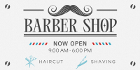 Classic Barber Shop Opening Twitter Post