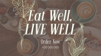 Elegant Food Quotes Animation Design