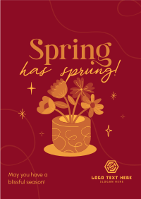 Spring Flower Pot Flyer