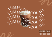 Say it with chocolate Postcard Design