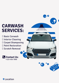 New Carwash Company Poster Design