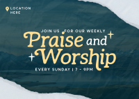 Praise & Worship Postcard