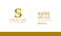 Gradient Gold S Business Card