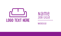 Purple Furniture Sofa Business Card