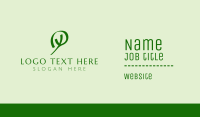 Green Letter Y Company  Business Card
