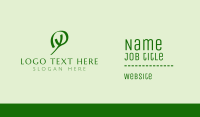 Green Letter Y Company  Business Card Design