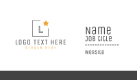 Minimalist Star  Business Card