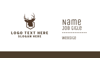 Deer Hexagon Business Card Design