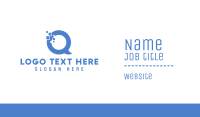 Letter Q Chat Business Card