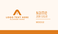 Orange A Pen Business Card