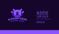 Pink Gaming Emblem Business Card