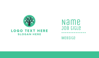 Blue Green Tree  Business Card