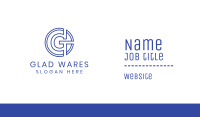 G Coin Outline Business Card Image Preview