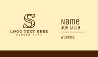 Brown S Outline Business Card